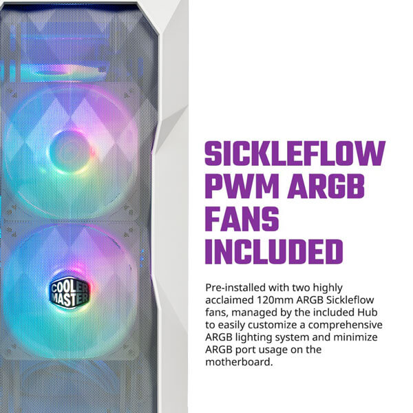 Cooler Master TD300 Mesh ARGB (M-ATX) Cabinet (White)